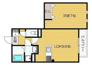 古川橋駅 徒歩10分 2階の物件間取画像